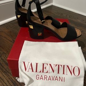 Roman Stud Block Heel Sandal - Brand New